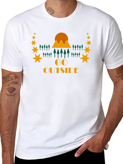 Go Outside Graphic Tee - Nature Adventure Shirt
