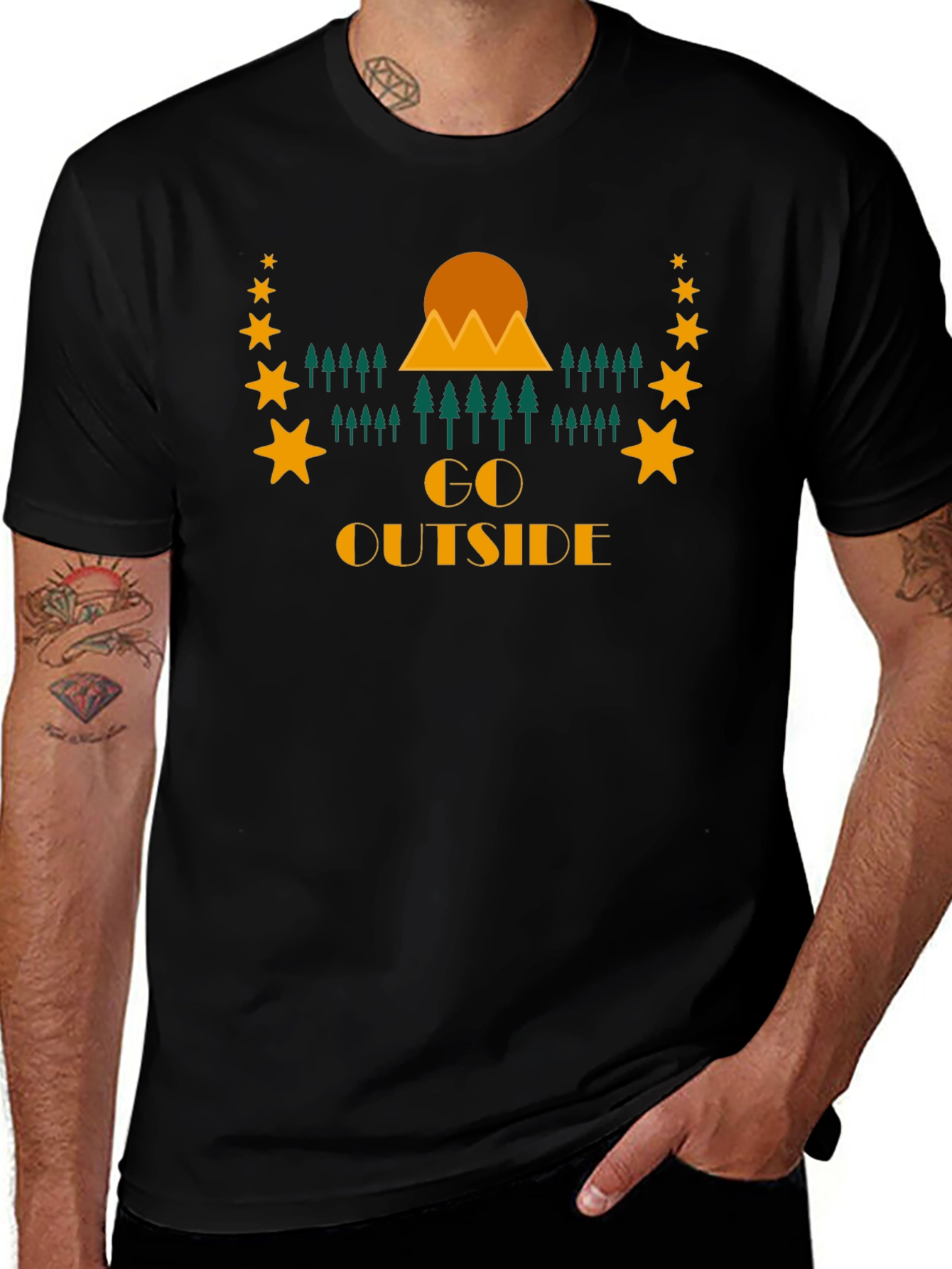 Go Outside Graphic Tee - Nature Adventure Shirt
