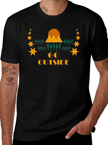 Go Outside Graphic Tee - Nature Adventure Shirt