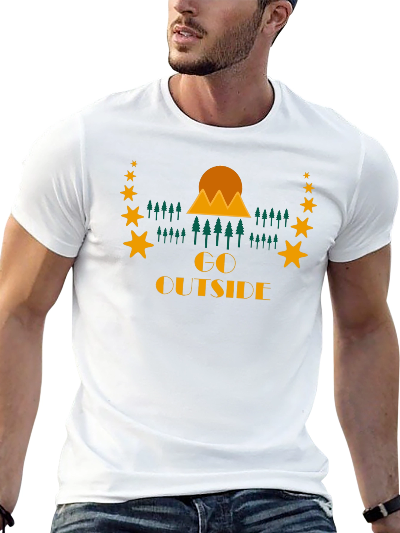Go Outside Graphic Tee - Nature Adventure Shirt