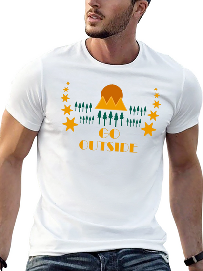 Go Outside Graphic Tee - Nature Adventure Shirt