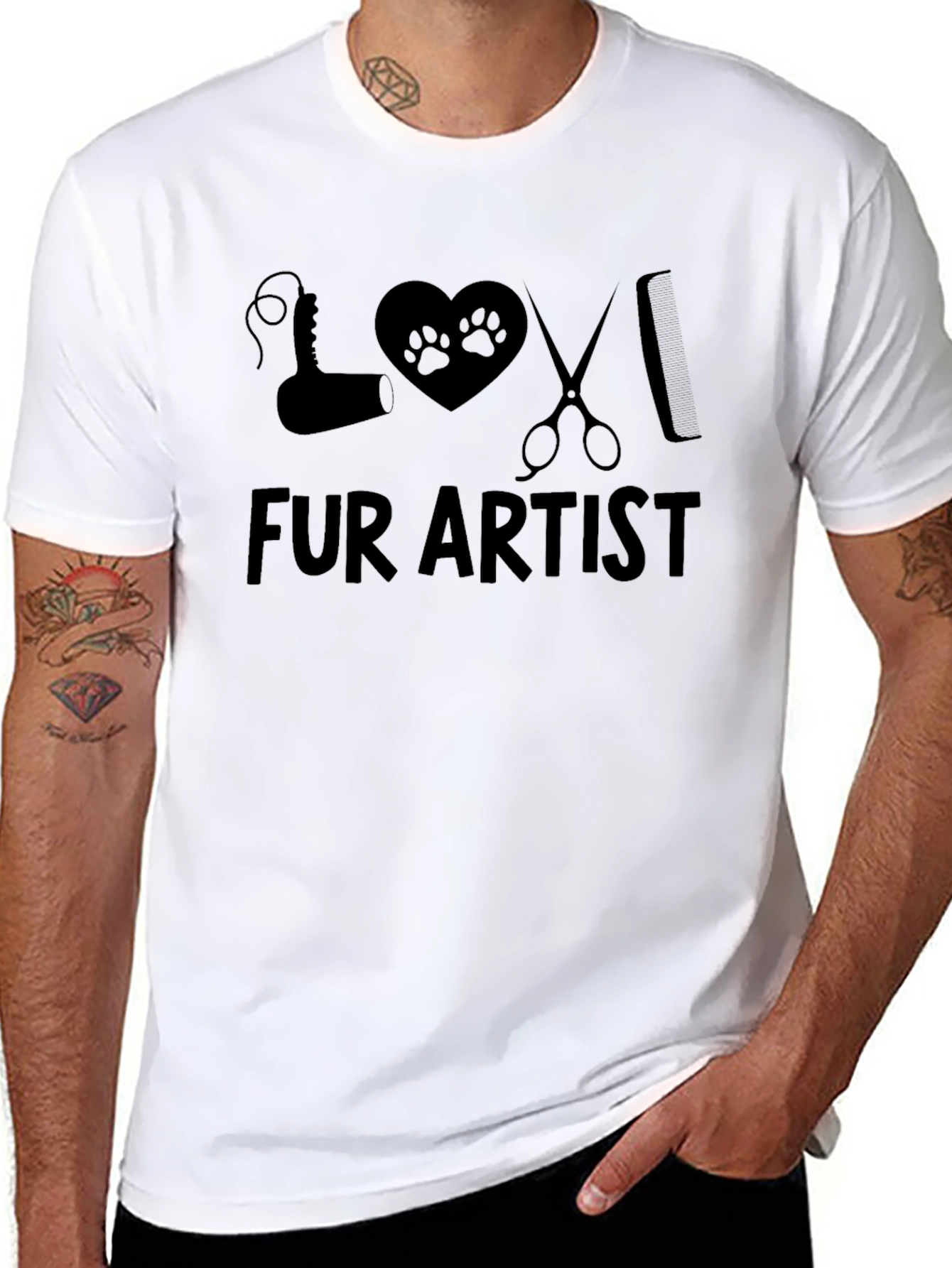 Fur Artist T-Shirt - Pet Groomer Tee
