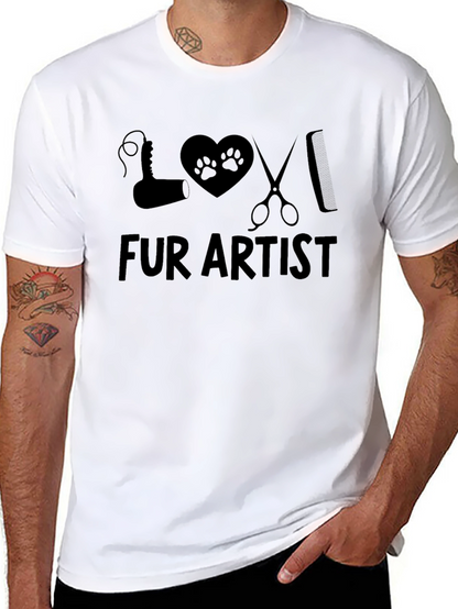 Fur Artist T-Shirt - Pet Groomer Tee