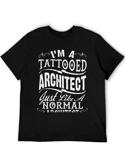 Tattooed Architect Graphic T-Shirt - Black