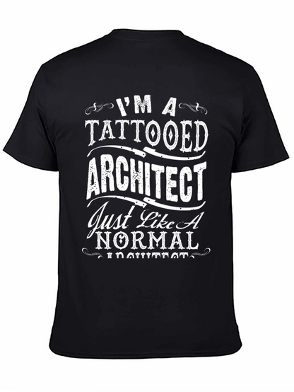Tattooed Architect Graphic T-Shirt - Black