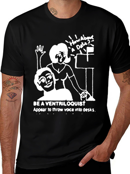 Ventriloquist Humor Graphic T-Shirt