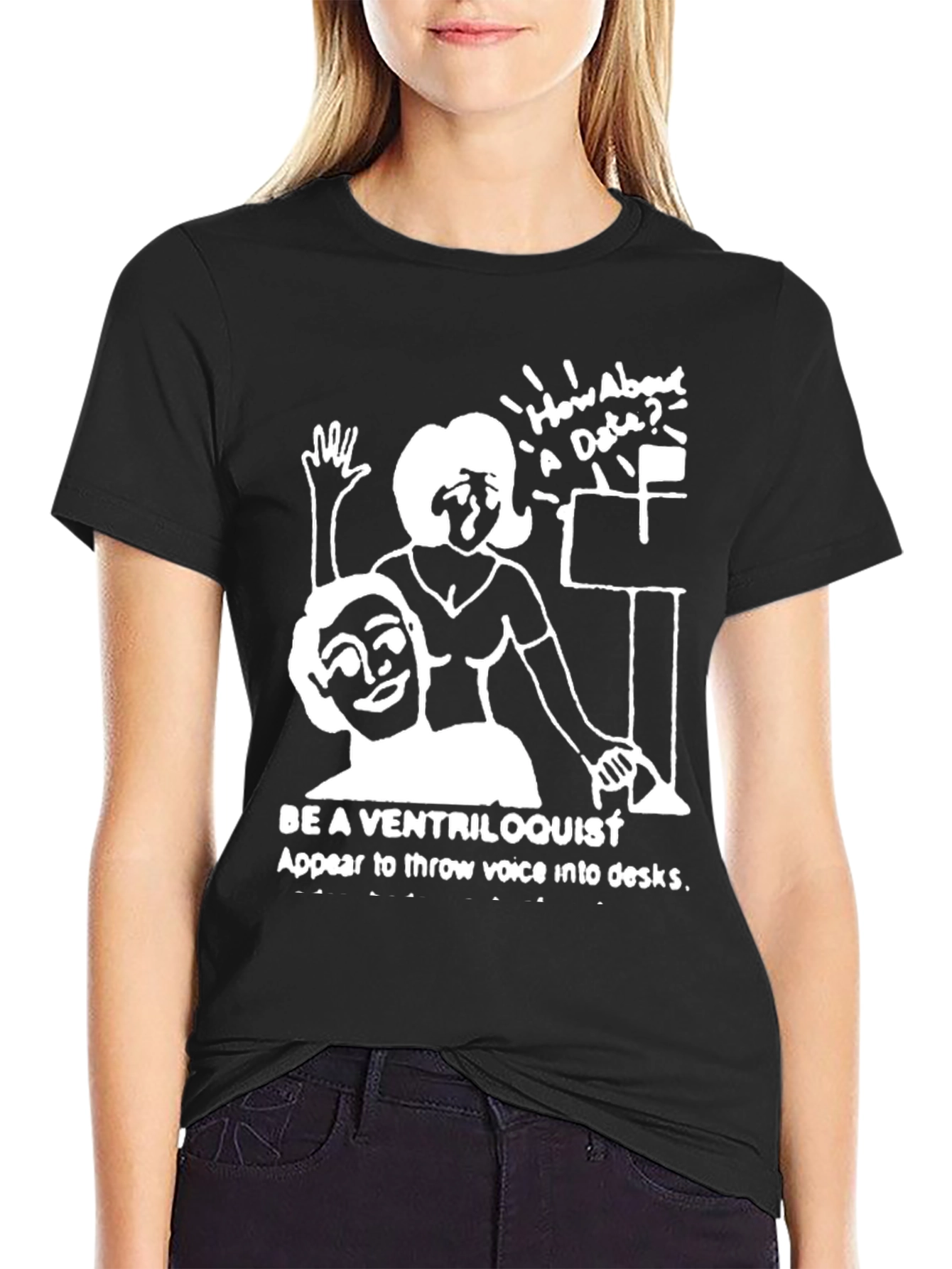 Ventriloquist Humor Graphic T-Shirt