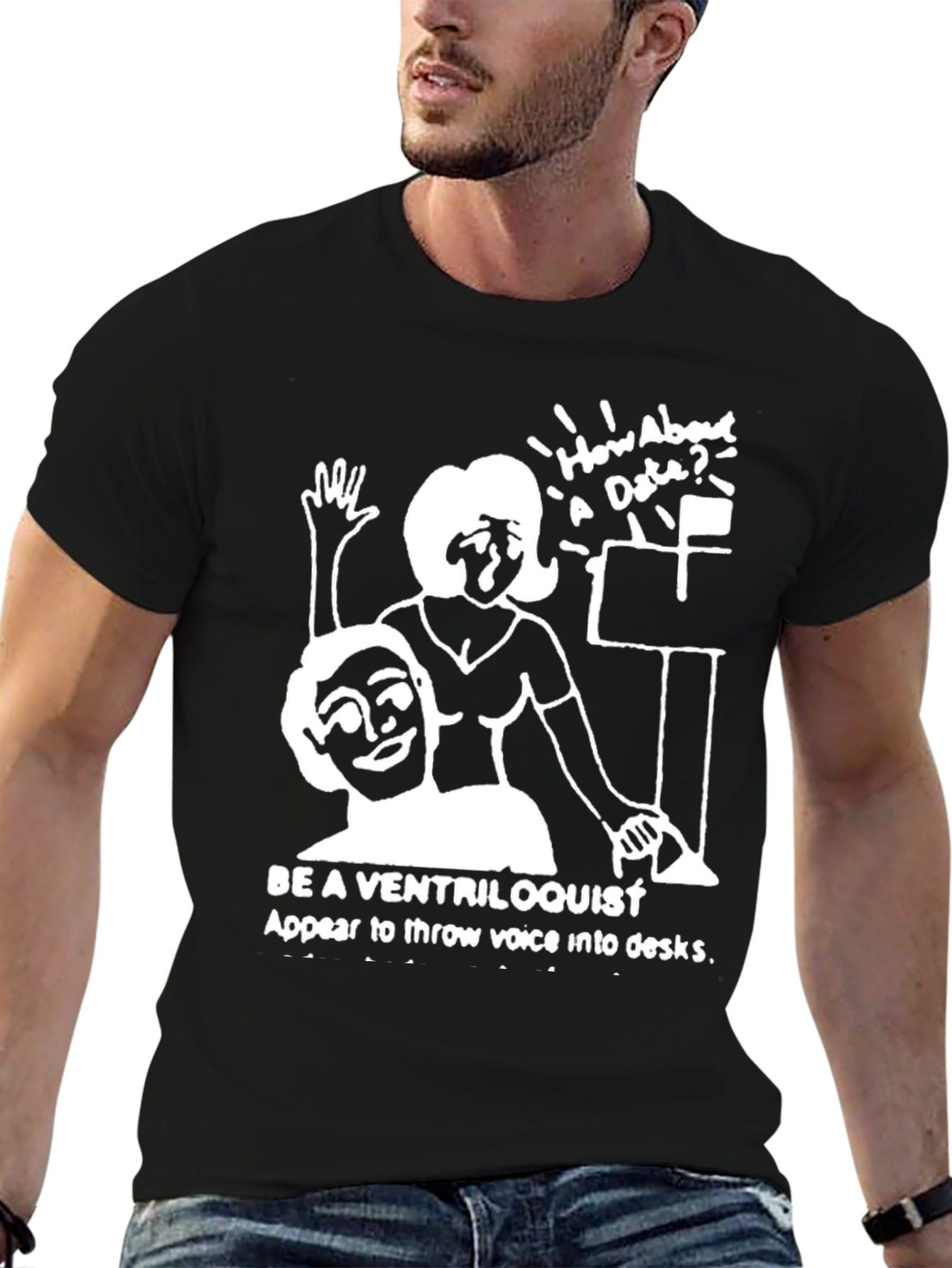 Ventriloquist Humor Graphic T-Shirt