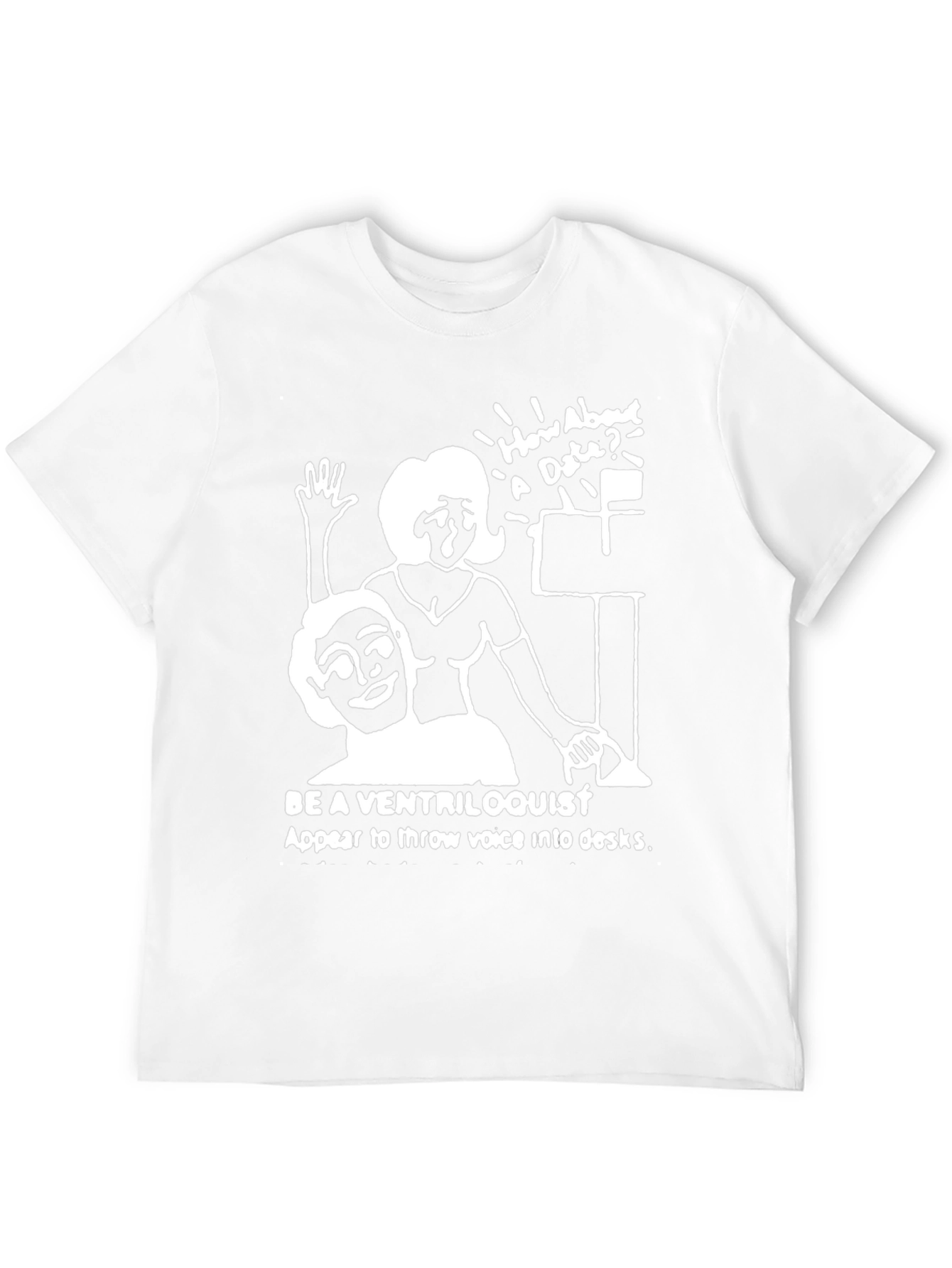 Ventriloquist Humor Graphic T-Shirt