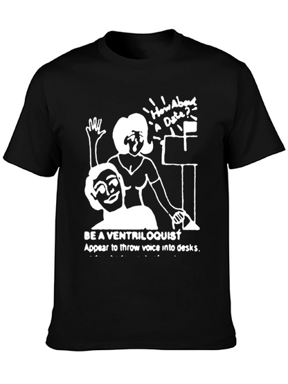 Ventriloquist Humor Graphic T-Shirt