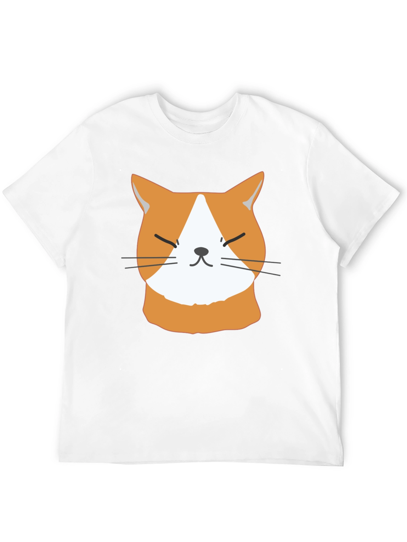 Funny Cat Face T-Shirt - Cute Ginger Kitten Tee