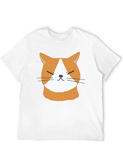 Funny Cat Face T-Shirt - Cute Ginger Kitten Tee