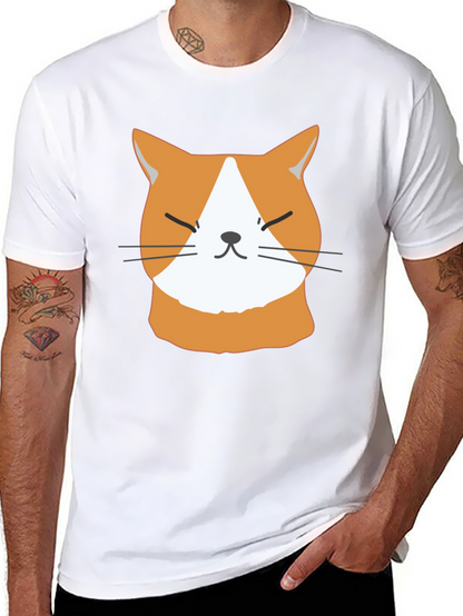 Funny Cat Face T-Shirt - Cute Ginger Kitten Tee