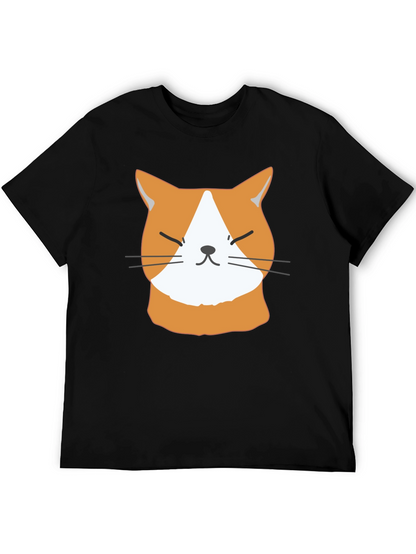 Funny Cat Face T-Shirt - Cute Ginger Kitten Tee