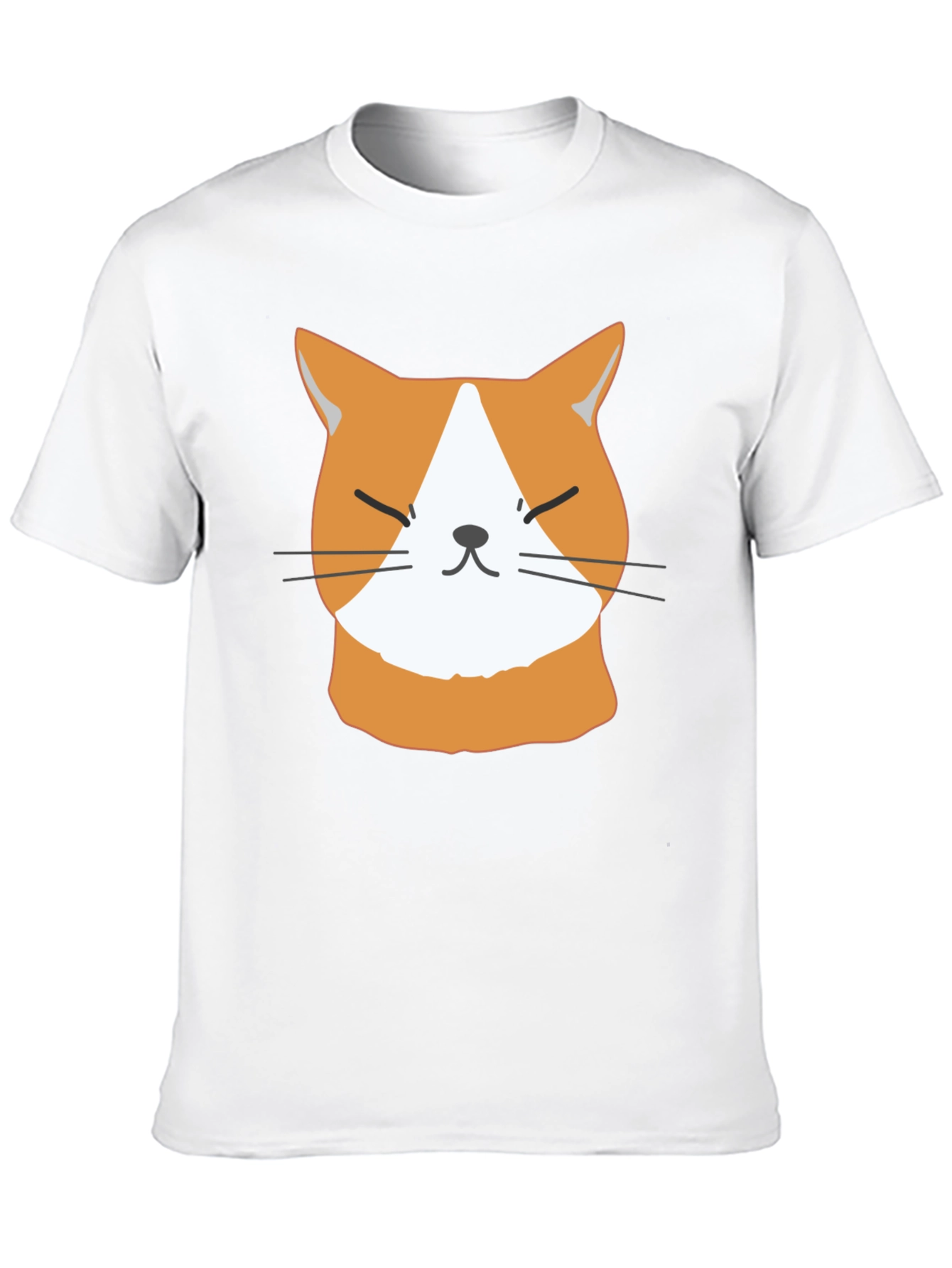 Funny Cat Face T-Shirt - Cute Ginger Kitten Tee
