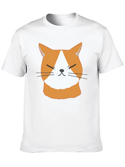 Funny Cat Face T-Shirt - Cute Ginger Kitten Tee