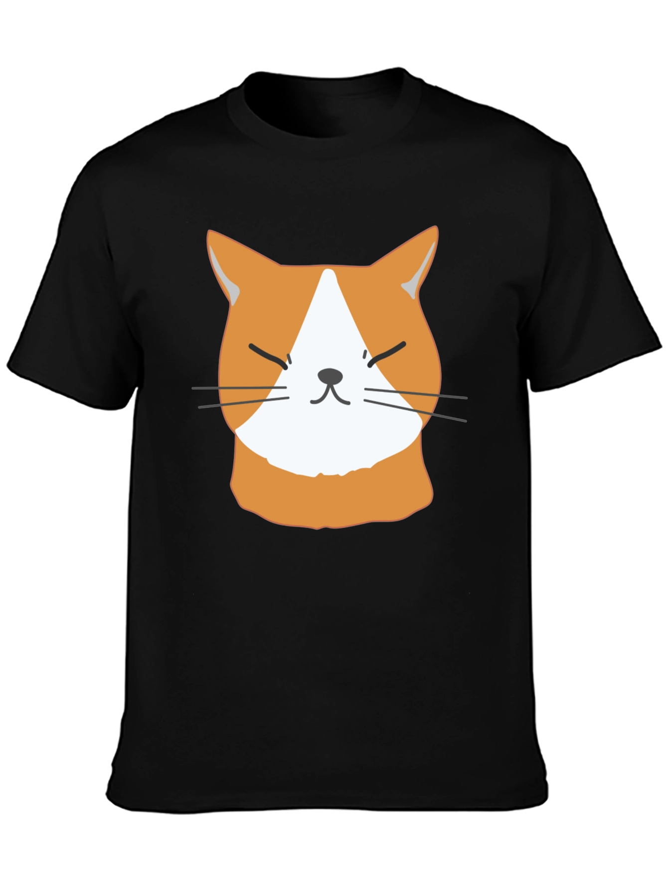 Funny Cat Face T-Shirt - Cute Ginger Kitten Tee