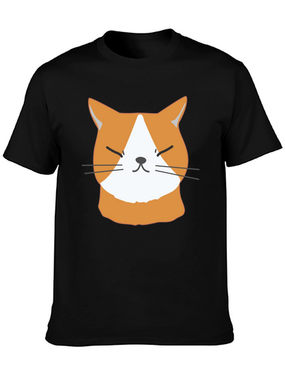 Funny Cat Face T-Shirt - Cute Ginger Kitten Tee