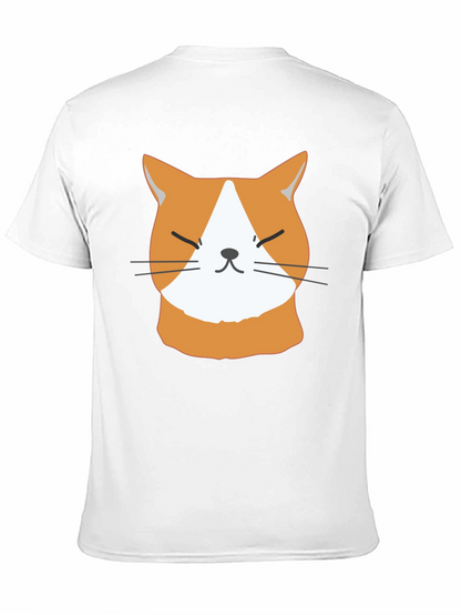 Funny Cat Face T-Shirt - Cute Ginger Kitten Tee
