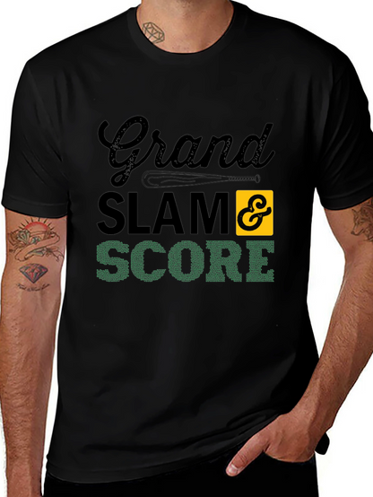 Grand Slam Score Baseball Graphic T-Shirt