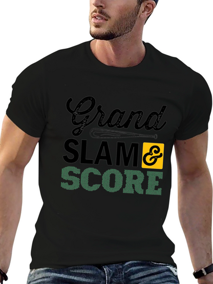 Grand Slam Score Baseball Graphic T-Shirt