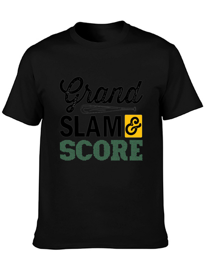 Grand Slam Score Baseball Graphic T-Shirt