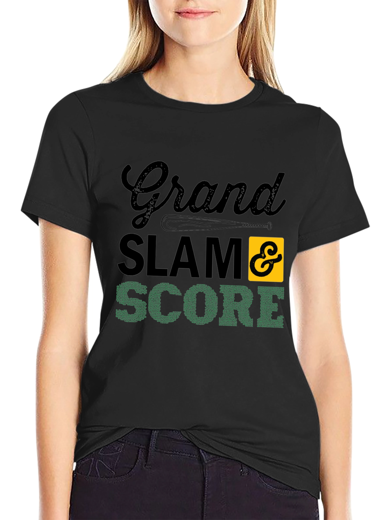 Grand Slam Score Baseball Graphic T-Shirt
