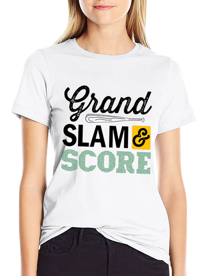 Grand Slam Score Baseball Graphic T-Shirt