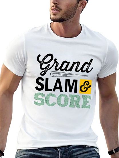 Grand Slam Score Baseball Graphic T-Shirt