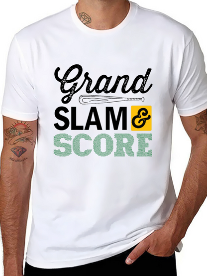 Grand Slam Score Baseball Graphic T-Shirt