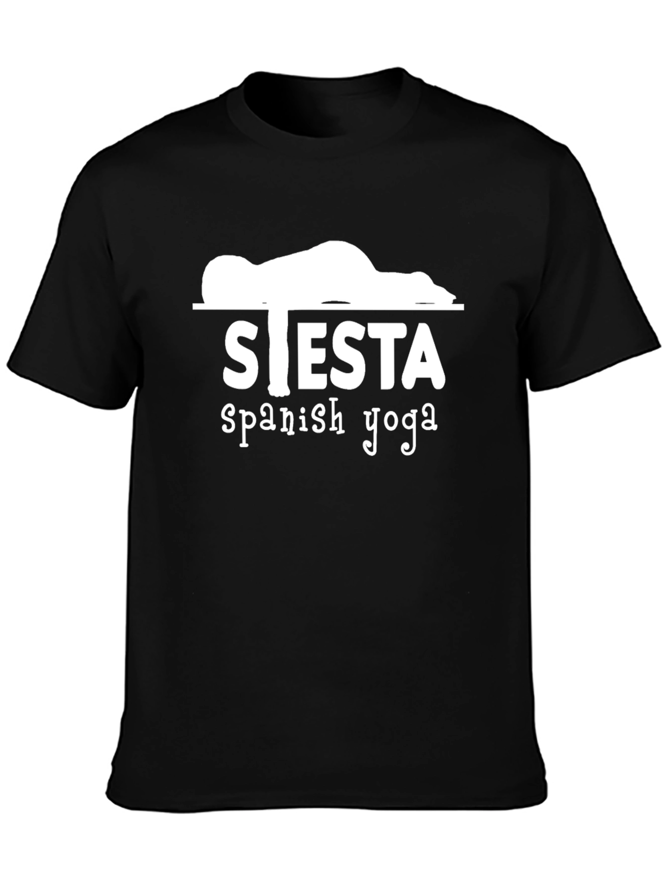 Siesta Spanish Yoga Graphic Tee - Funny Relax T-Shirt