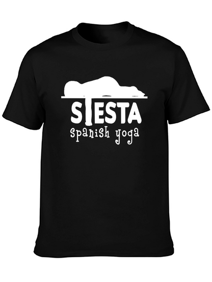 Siesta Spanish Yoga Graphic Tee - Funny Relax T-Shirt