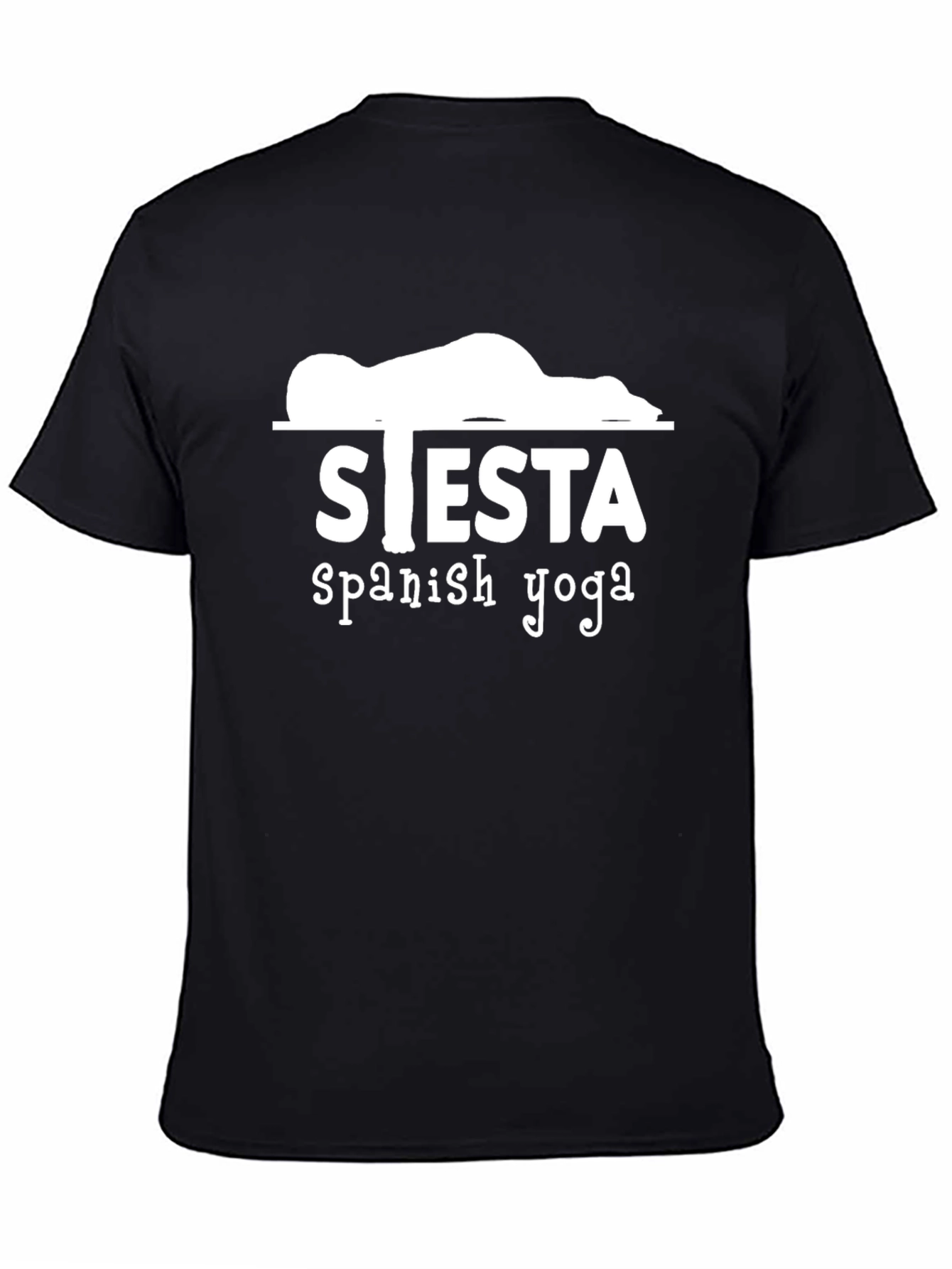 Siesta Spanish Yoga Graphic Tee - Funny Relax T-Shirt