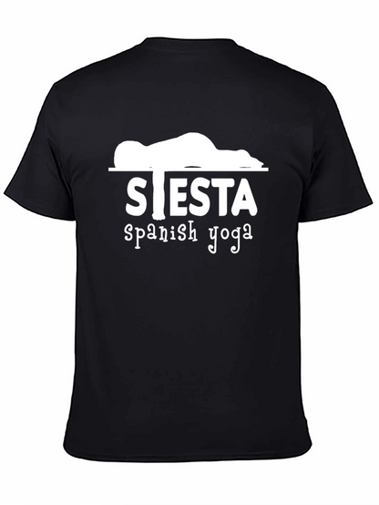 Siesta Spanish Yoga Graphic Tee - Funny Relax T-Shirt
