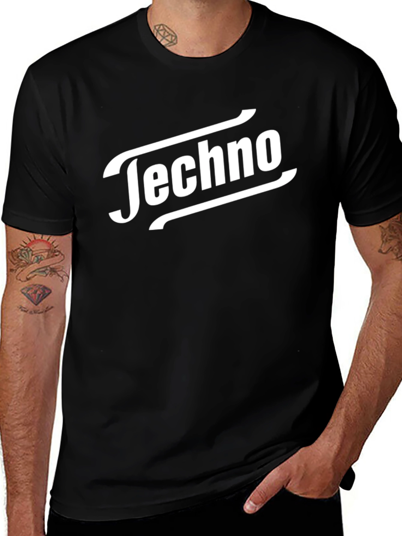 Techno Black T-Shirt