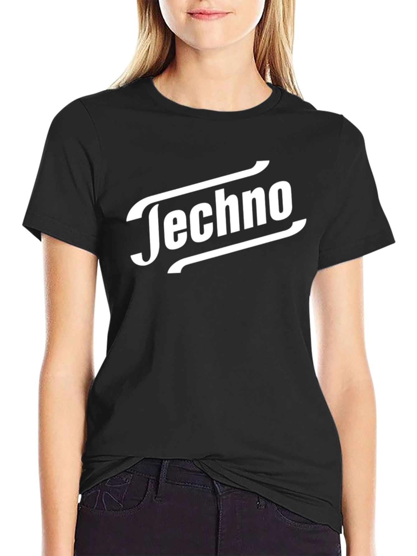 Techno Black T-Shirt