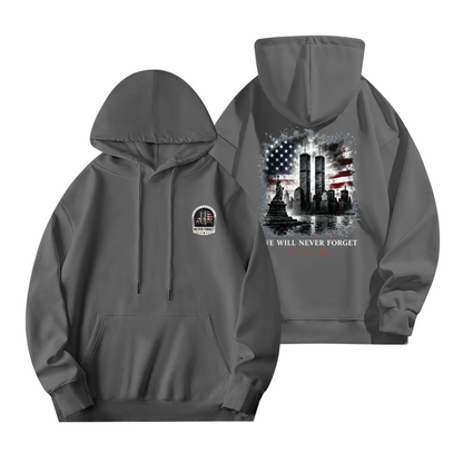We Will Never Forget 9?11?01 Double?Sided Print Hoodie