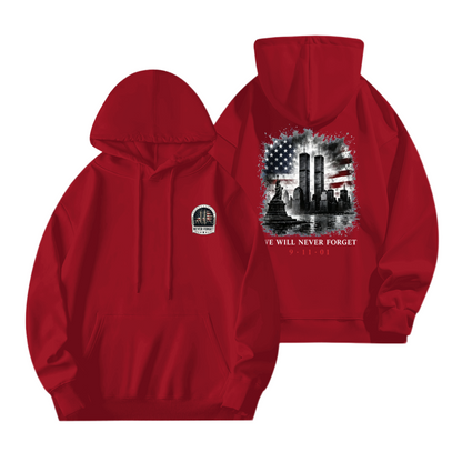 We Will Never Forget 9?11?01 Double?Sided Print Hoodie