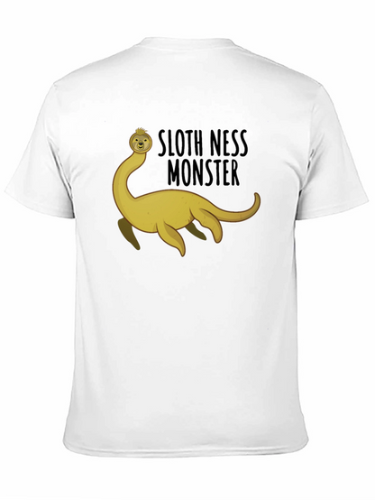 Sloth Ness Monster Black T-Shirt