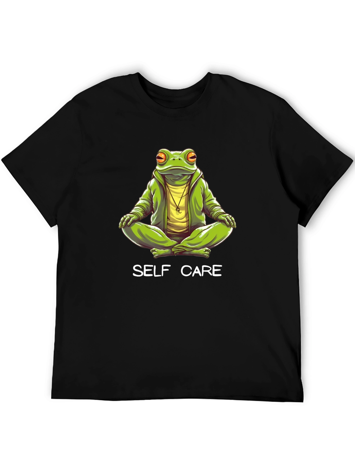 Self Care Frog T-Shirt - Meditating Graphic Tee