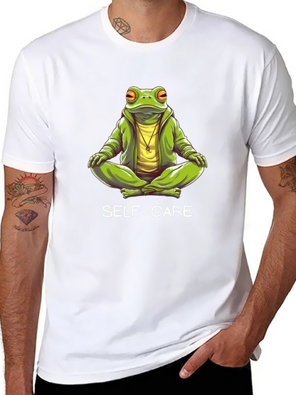 Self Care Frog T-Shirt - Meditating Graphic Tee