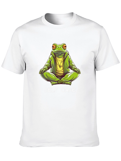 Self Care Frog T-Shirt - Meditating Graphic Tee