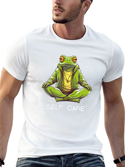 Self Care Frog T-Shirt - Meditating Graphic Tee