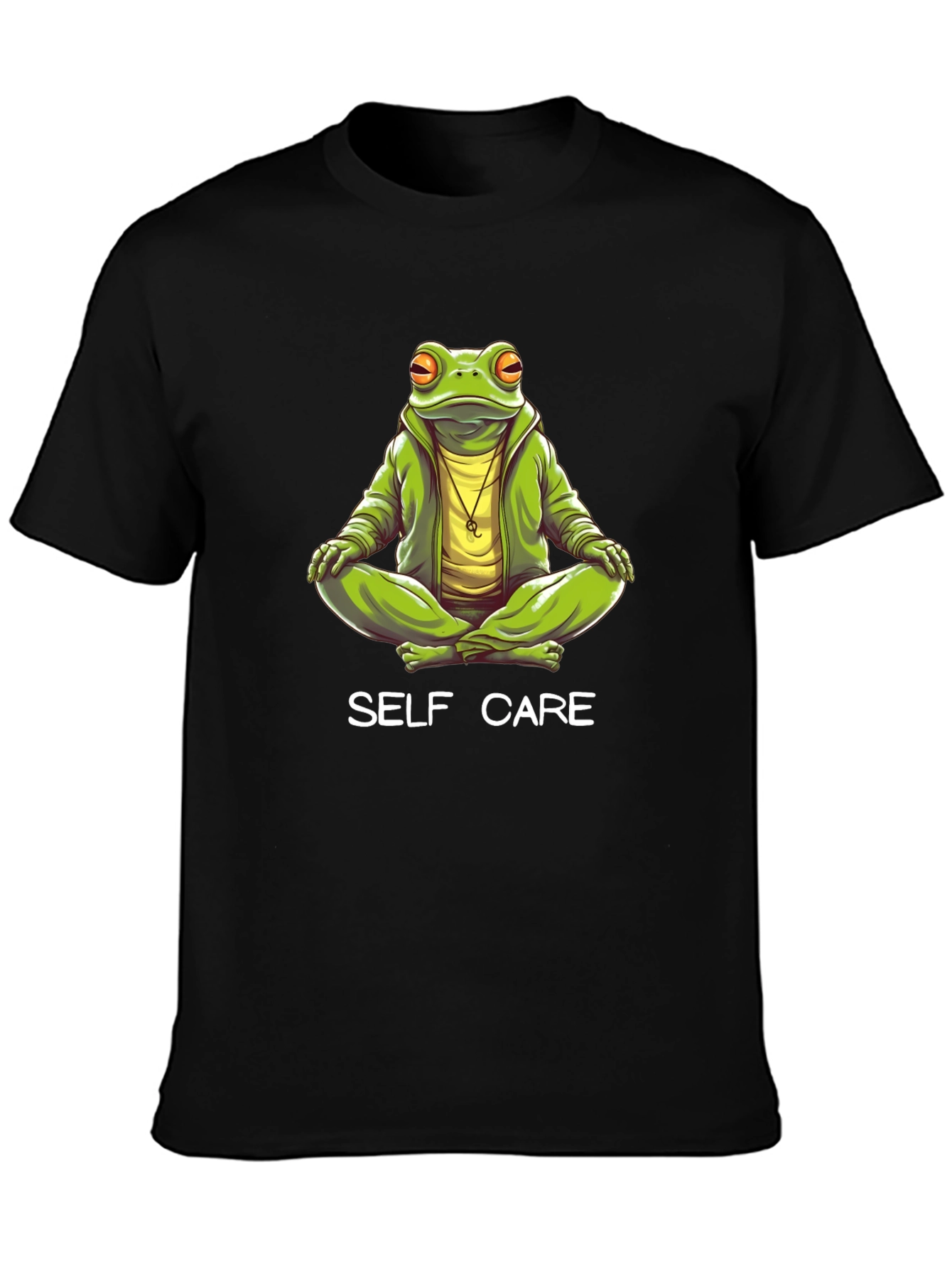 Self Care Frog T-Shirt - Meditating Graphic Tee