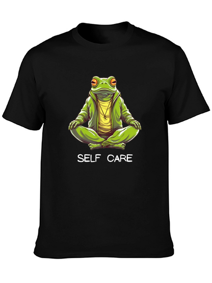 Self Care Frog T-Shirt - Meditating Graphic Tee
