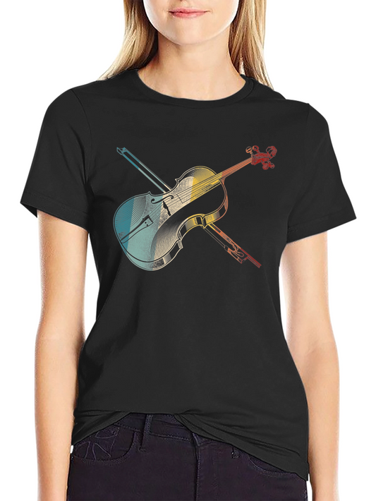 Vintage Violin T-Shirt - Music Lover Tee