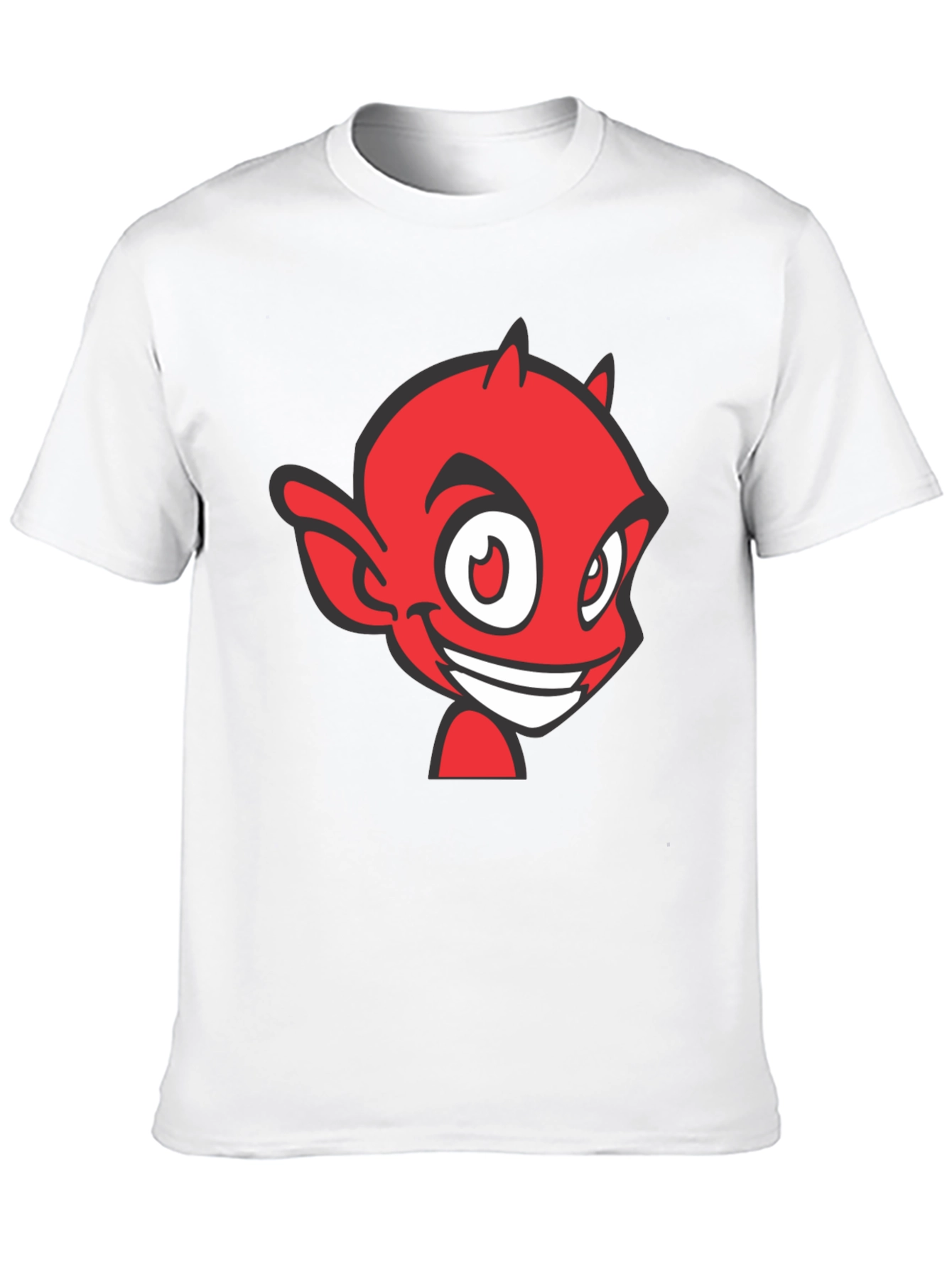 Red Devil Graphic Tee - Black Cotton Blend