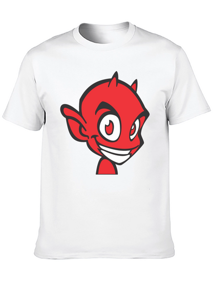 Red Devil Graphic Tee - Black Cotton Blend