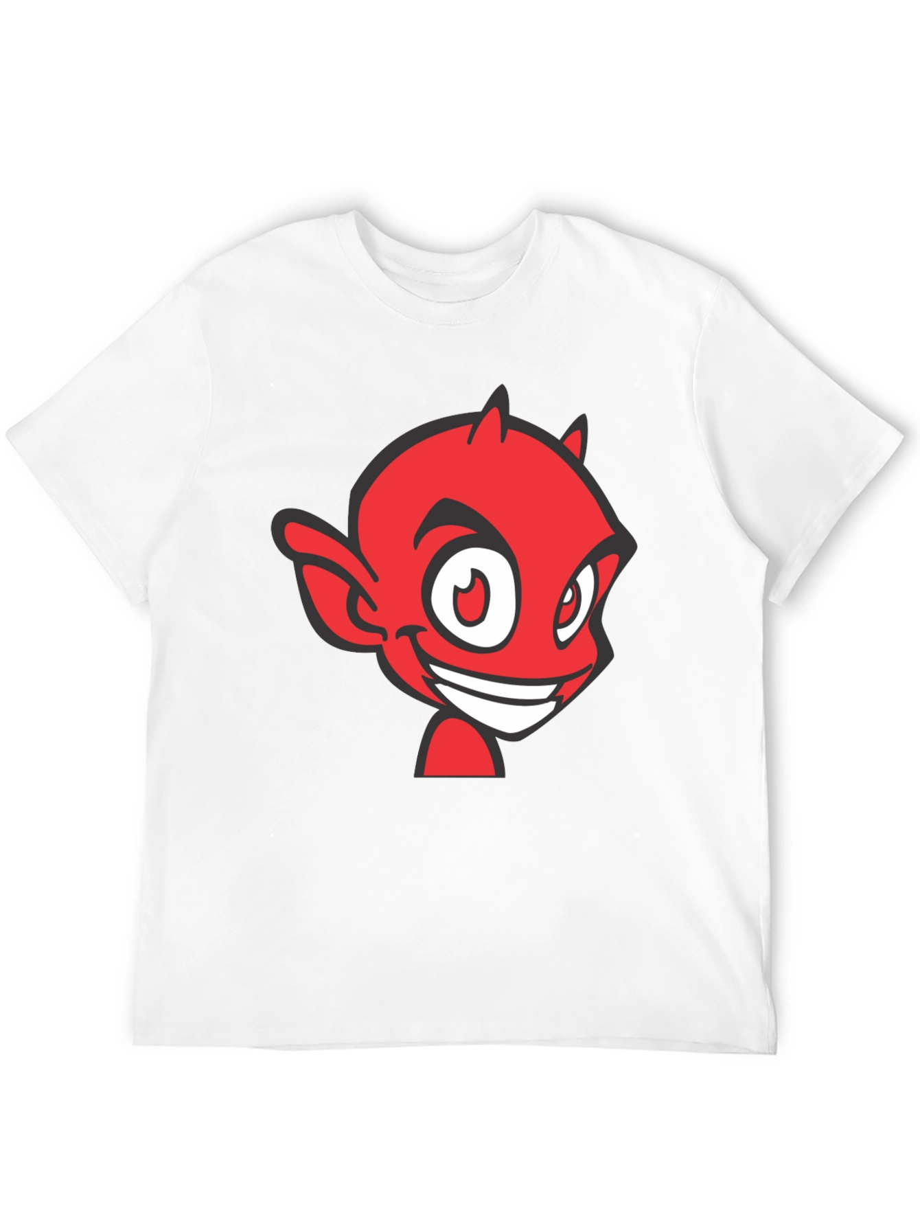 Red Devil Graphic Tee - Black Cotton Blend