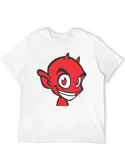Red Devil Graphic Tee - Black Cotton Blend